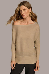 Donna Karan Sweaters And Tops | Women OVERSIZED SWEATER Gold