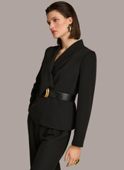 Donna Karan Blazers | Women BELTED BLAZER Black