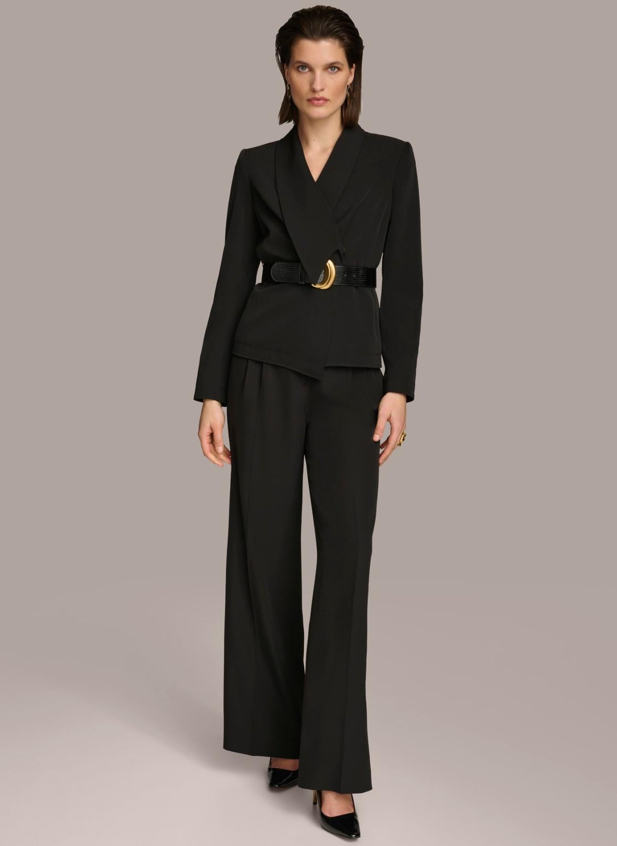 Donna Karan Blazers | Women BELTED BLAZER Black