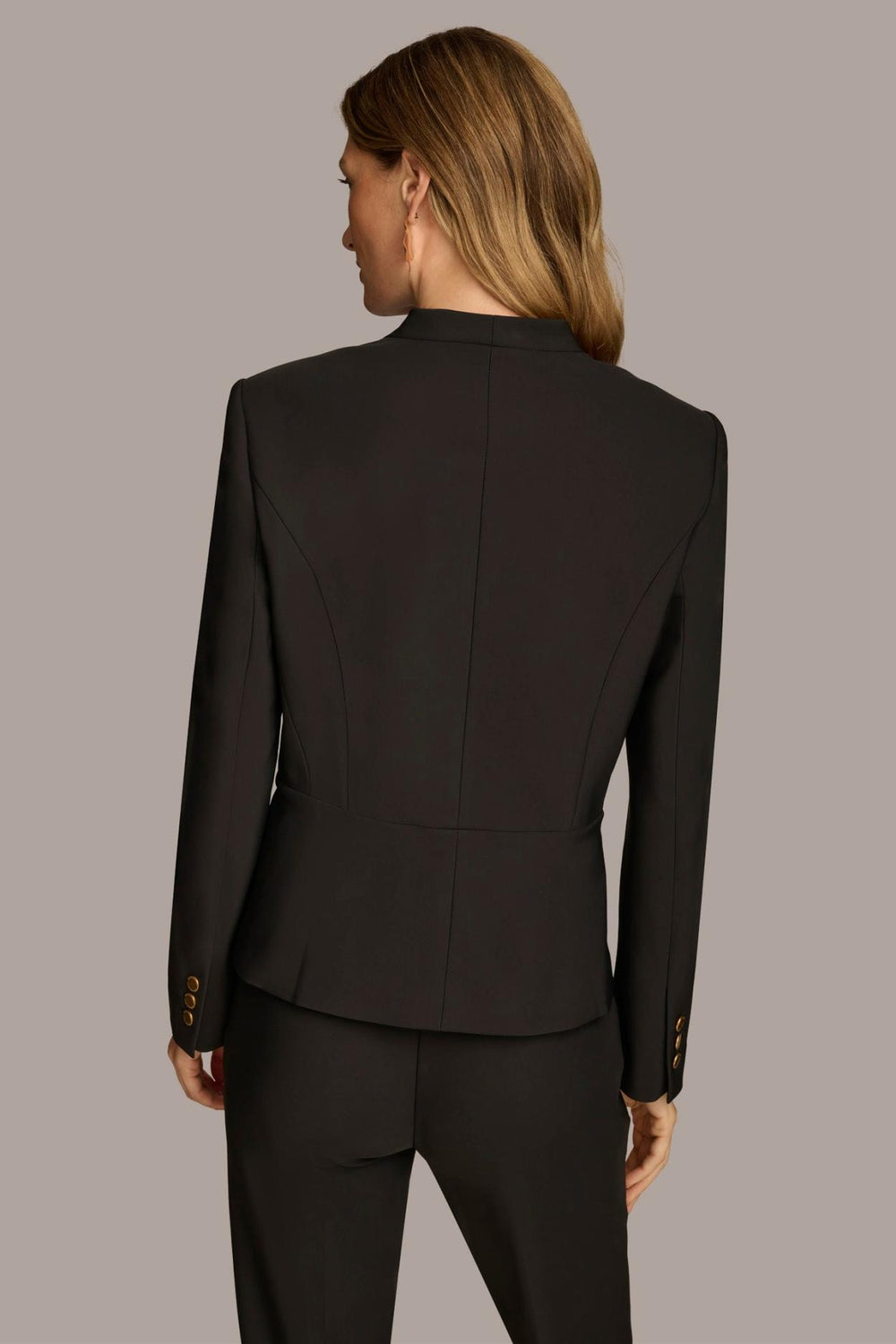 Donna Karan Blazers | Women COLLARLESS WRAP BLAZER Black