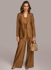Donna Karan Blazers | Women NOVELTY ONE BUTTON JACKET Bronze