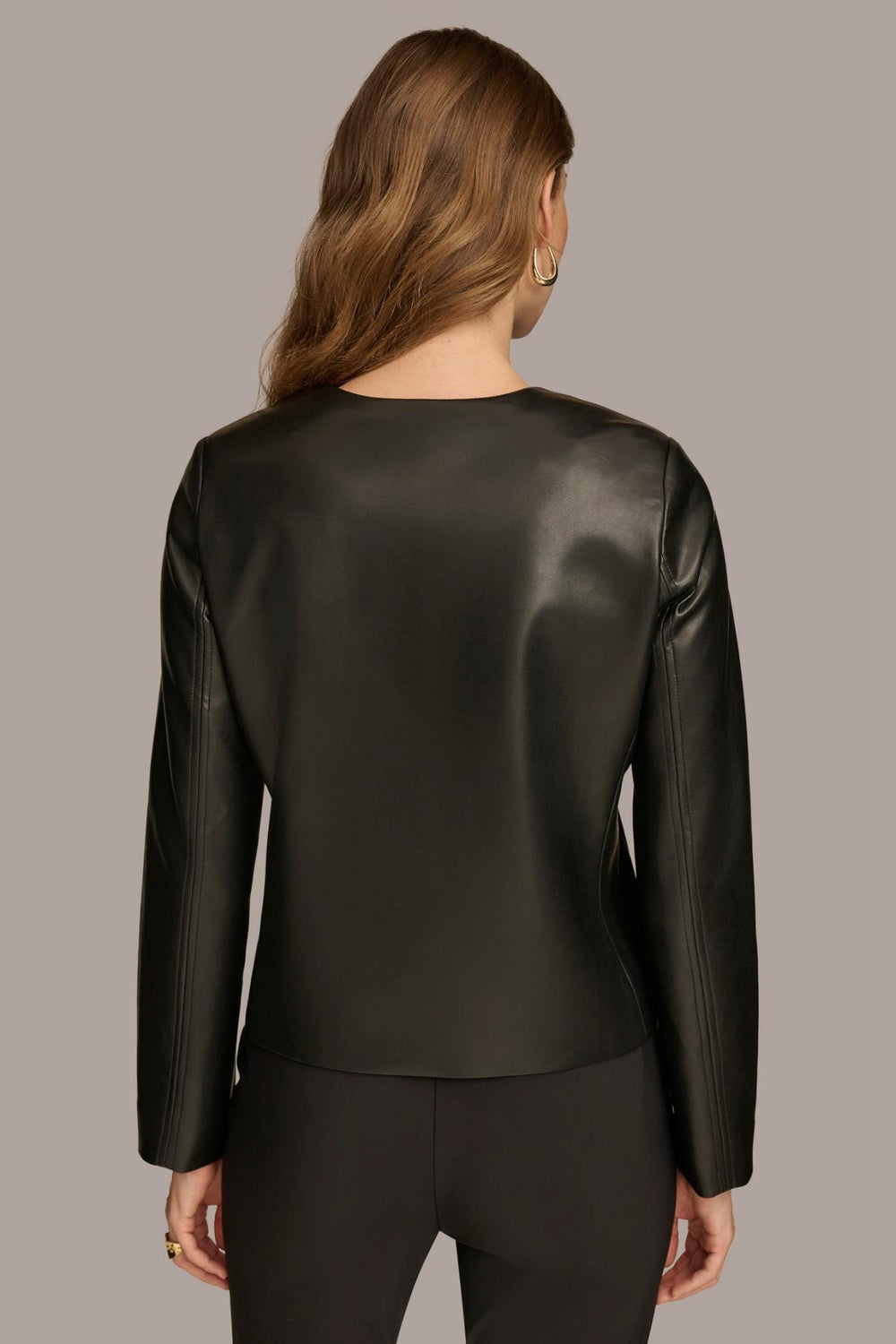 Donna Karan Coats And Jackets | Women BOXY JACKET WITH GOLD BUTTONS Black