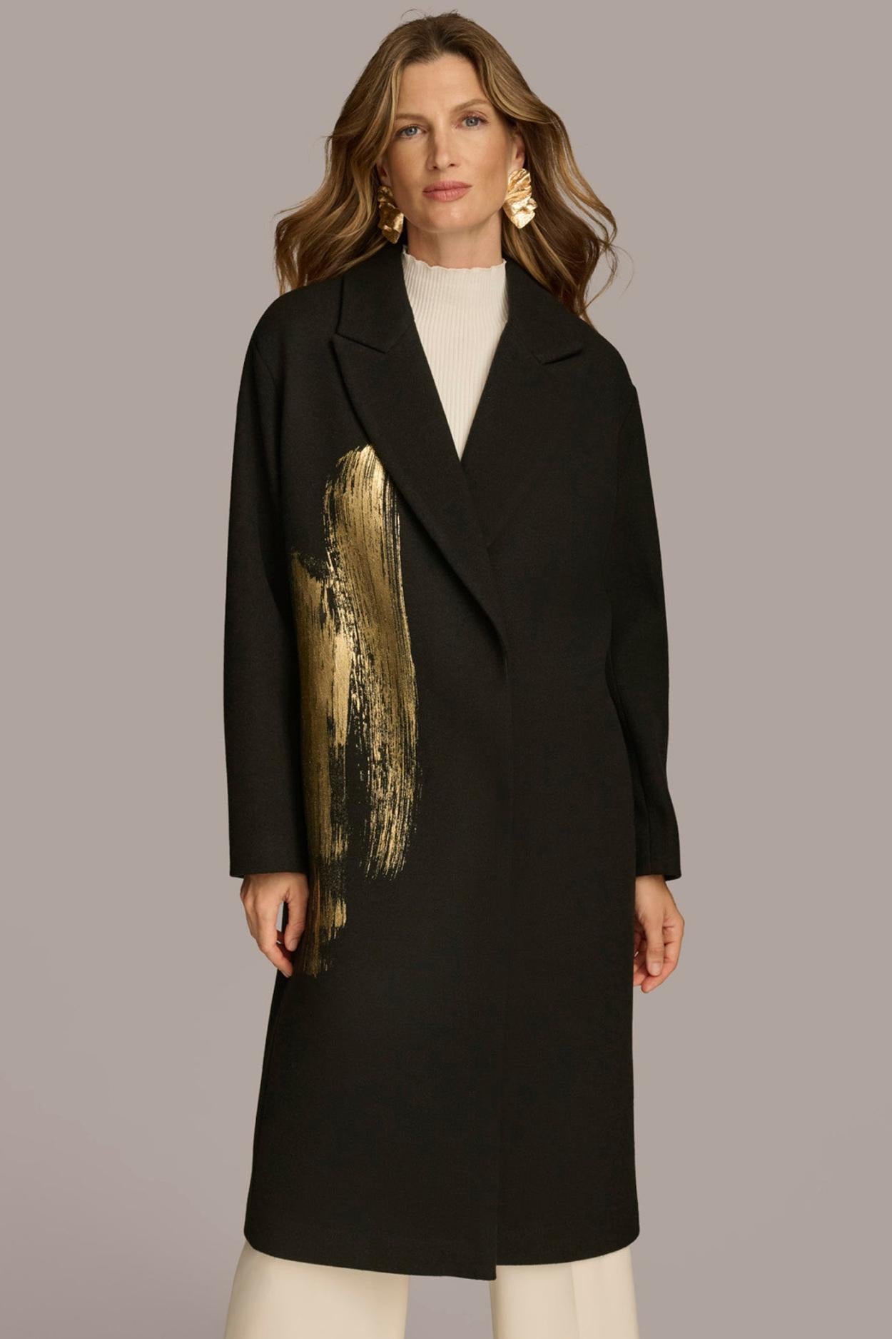 Donna Karan Coats And Jackets | Women BRUSH STROKE JACKET Black