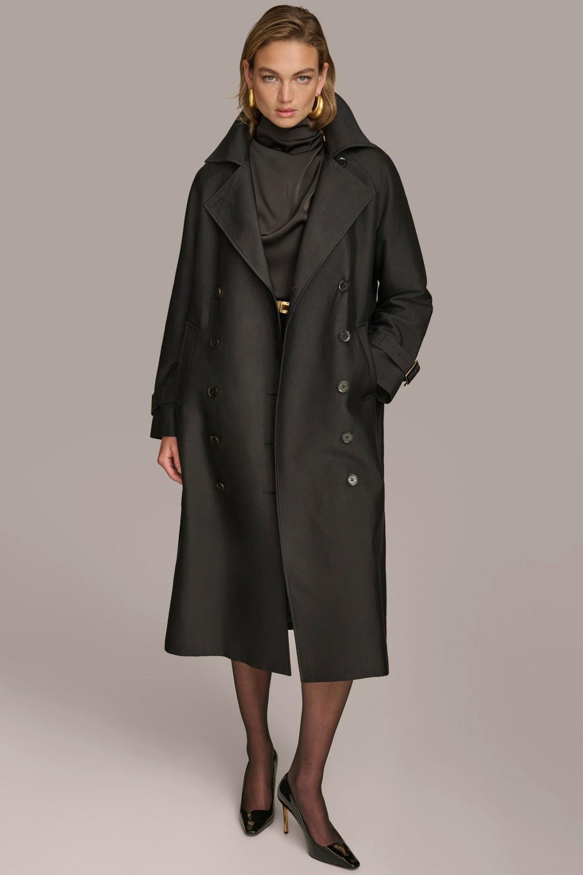 Donna Karan Coats And Jackets | Women LIGHT WEIGHT TRENCH Black