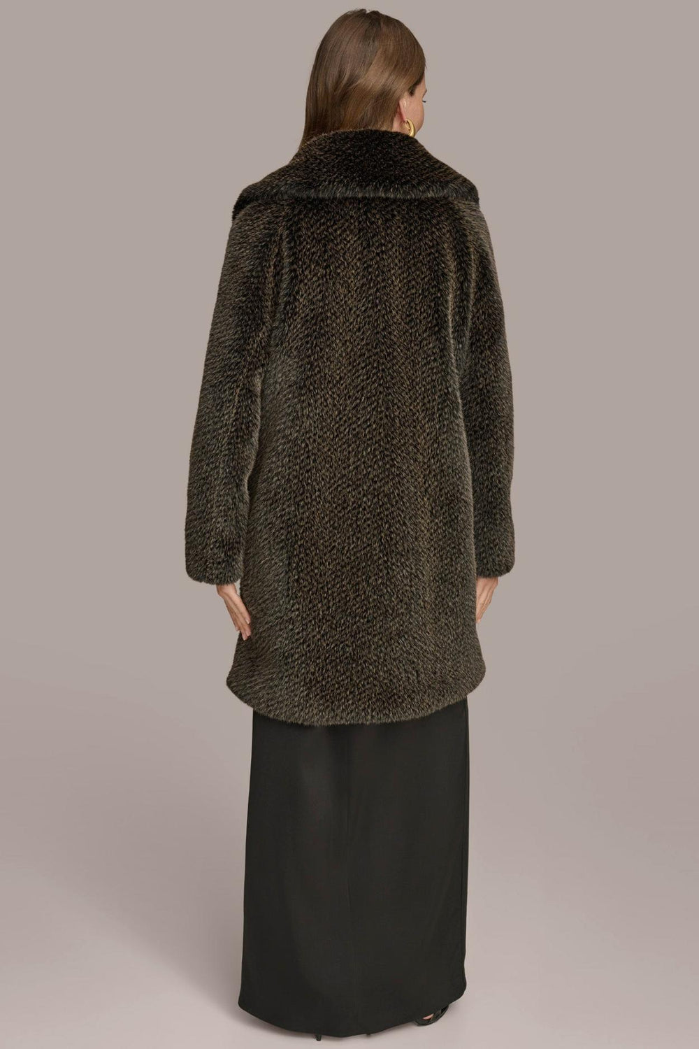 Donna Karan Coats And Jackets | Women LUXE FUR COAT Rich Brown