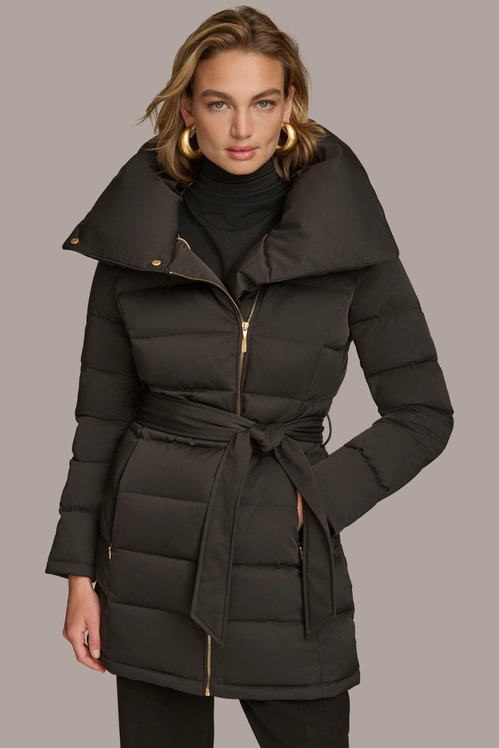 Donna Karan Coats And Jackets | Women MIDI PUFFER Black