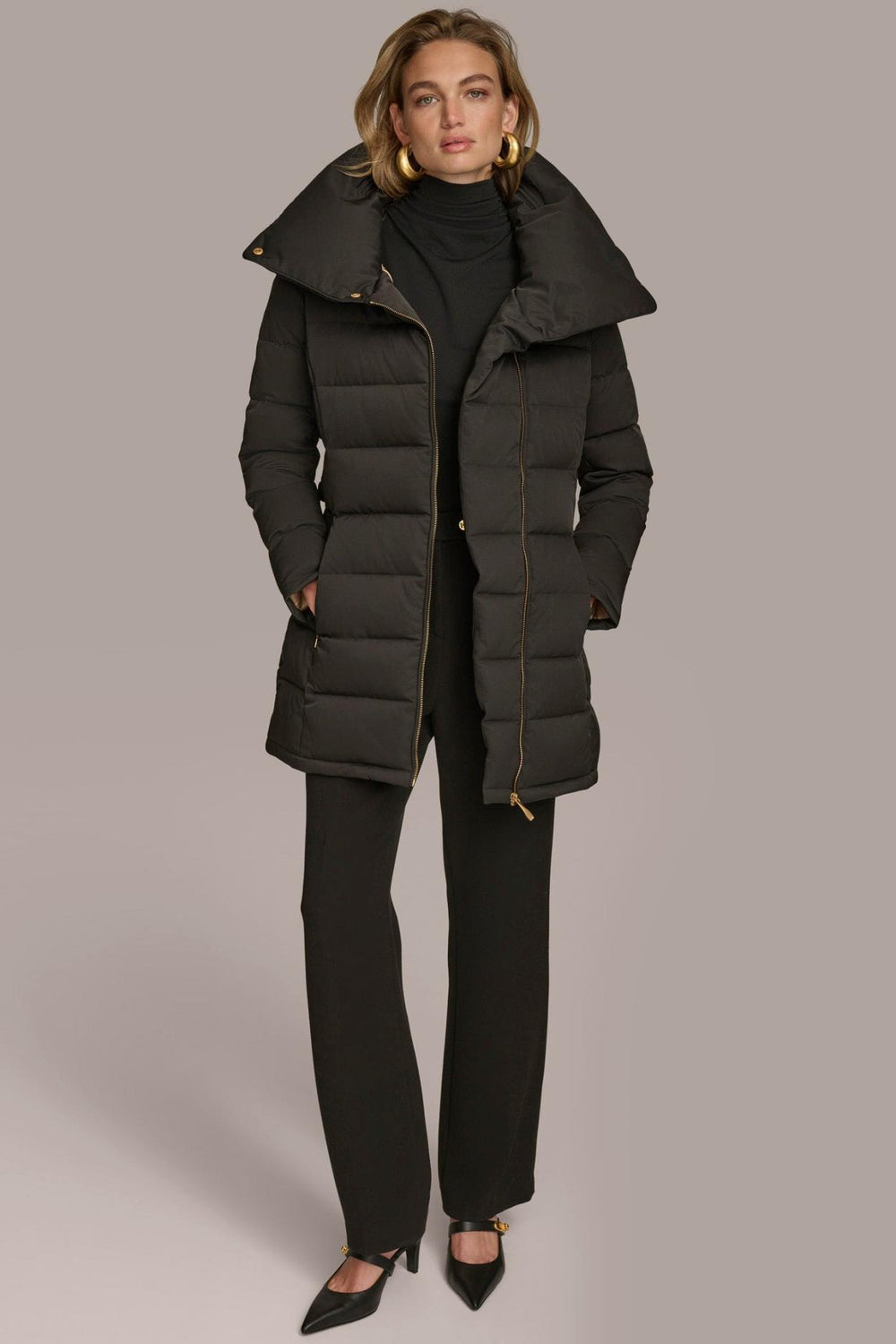 Donna Karan Coats And Jackets | Women MIDI PUFFER Black