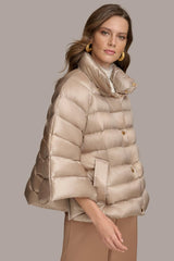 Donna Karan Coats And Jackets | Women PUFFER CAPE Latte