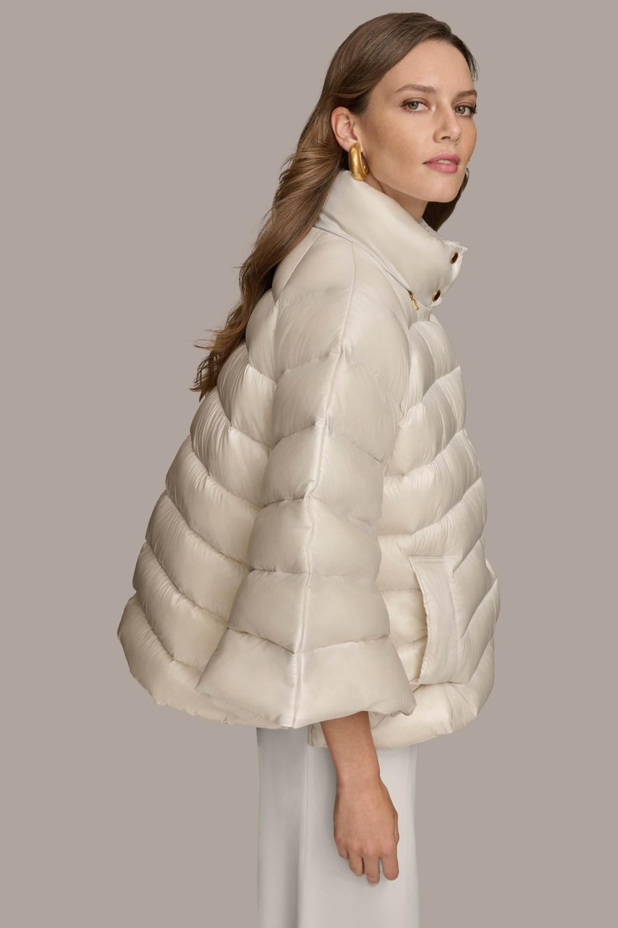 Donna Karan Coats And Jackets | Women PUFFER CAPE White