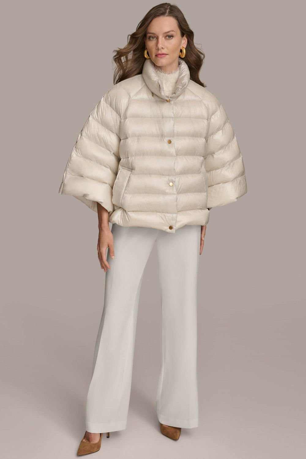 Donna Karan Coats And Jackets | Women PUFFER CAPE White