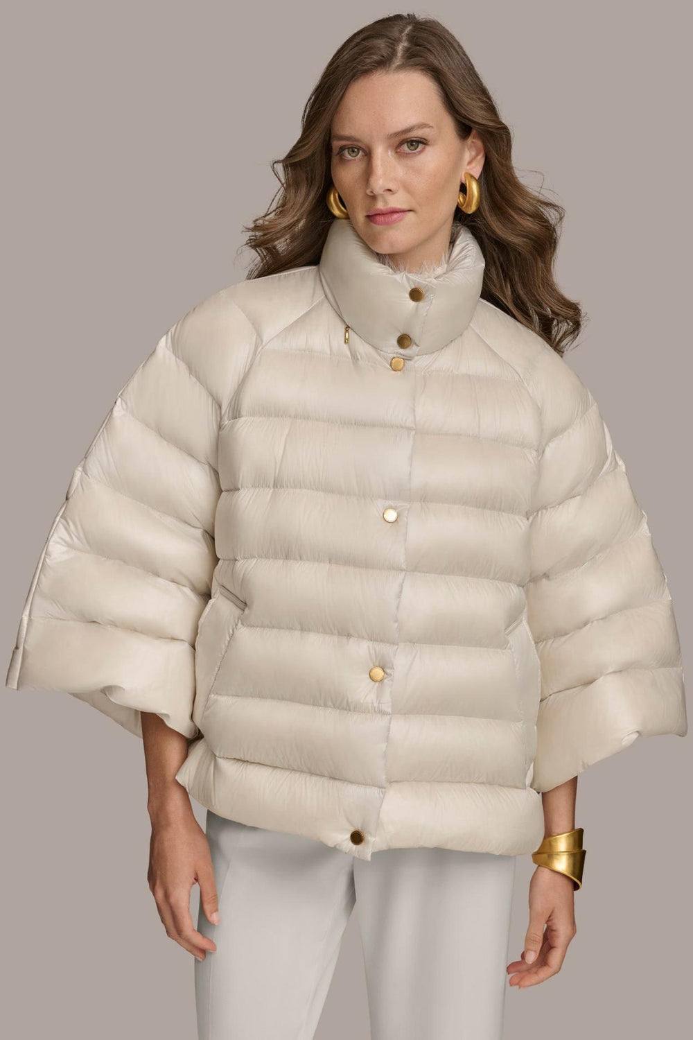 Donna Karan Coats And Jackets | Women PUFFER CAPE White