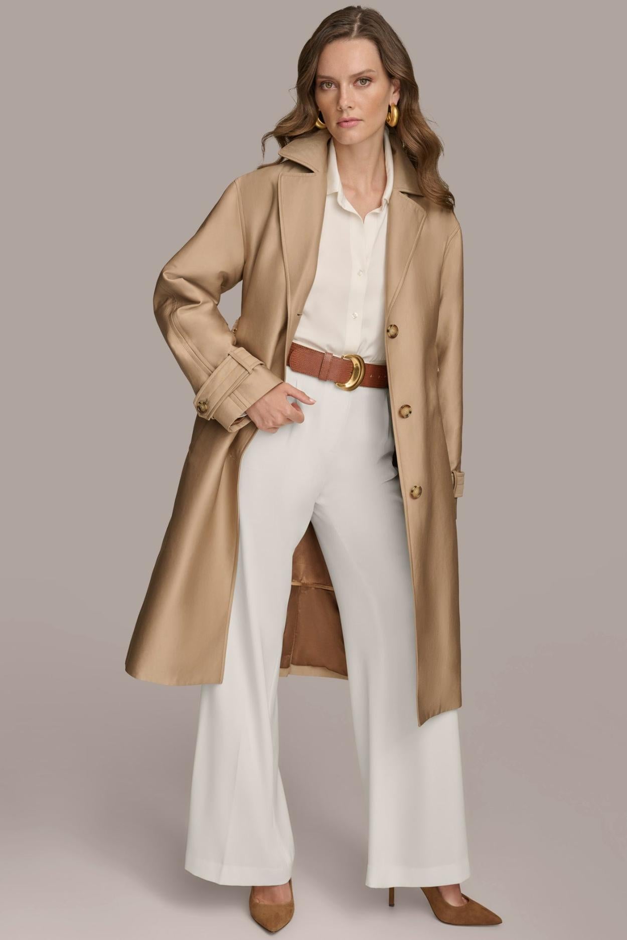 Donna Karan Coats And Jackets | Women RAIN JACKET Khaki