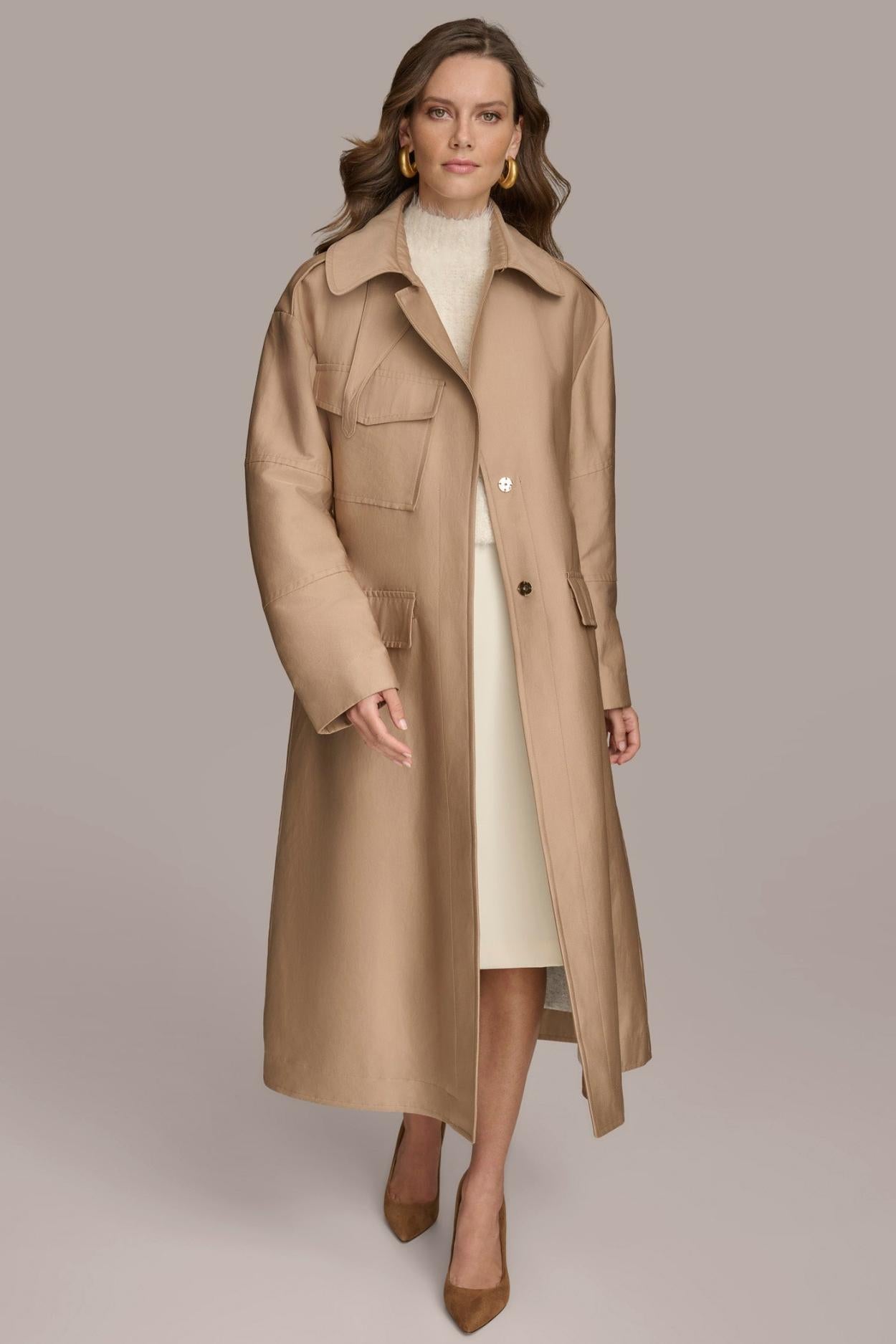 Donna Karan Coats And Jackets | Women RAIN JACKET Khaki