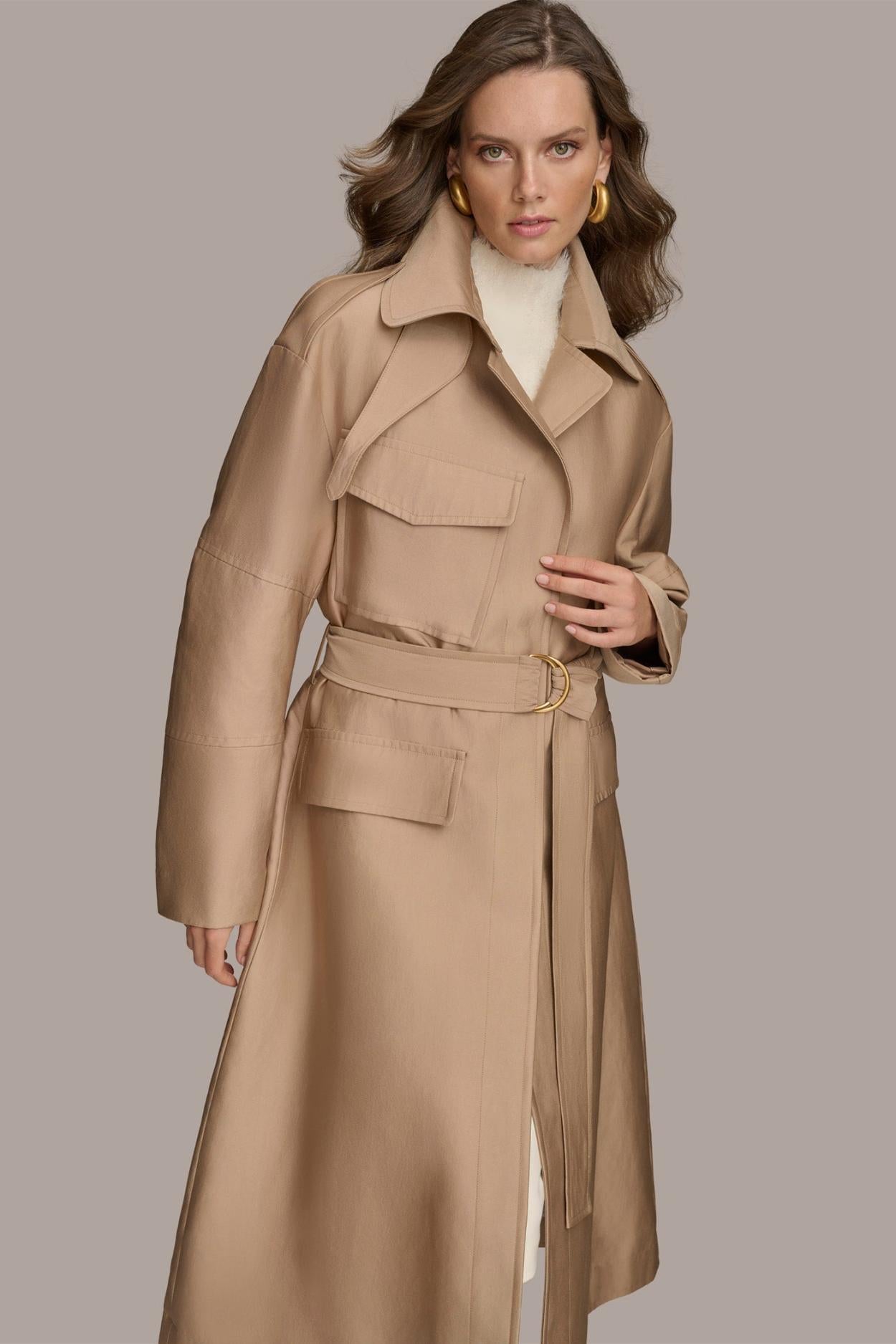 Donna Karan Coats And Jackets | Women RAIN JACKET Khaki