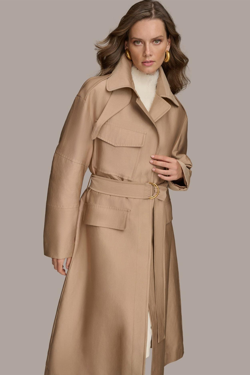 Donna Karan Coats And Jackets | Women RAIN JACKET Khaki