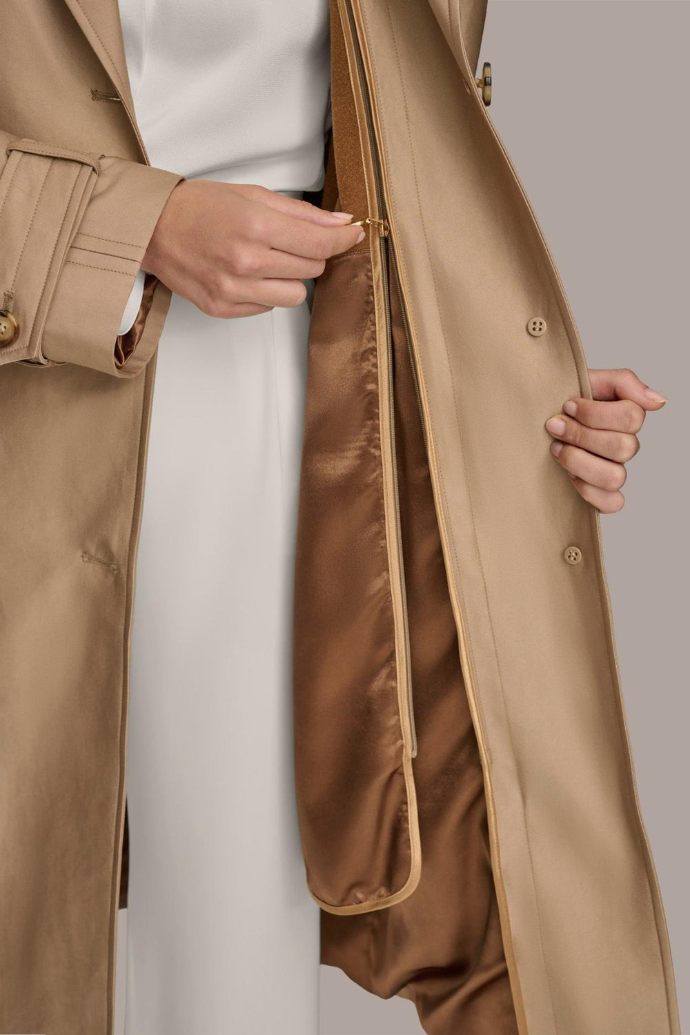 Donna Karan Coats And Jackets | Women RAIN JACKET Khaki