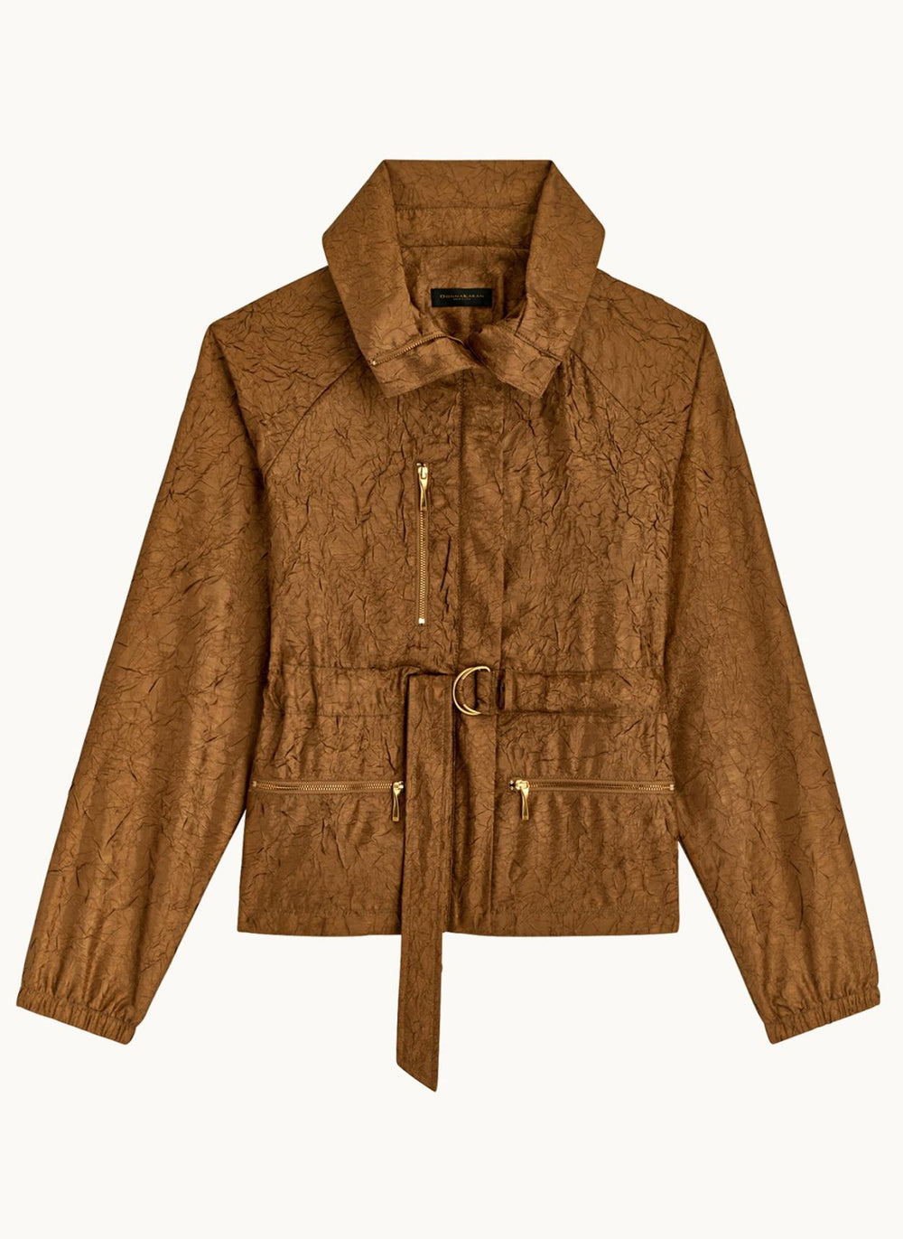 Donna Karan Coats And Jackets | Women TEXTURE BELTED WRAP JACKET Bronze