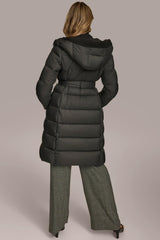 Donna Karan Coats And Jackets | Women TIE WAIST PUFFER Black