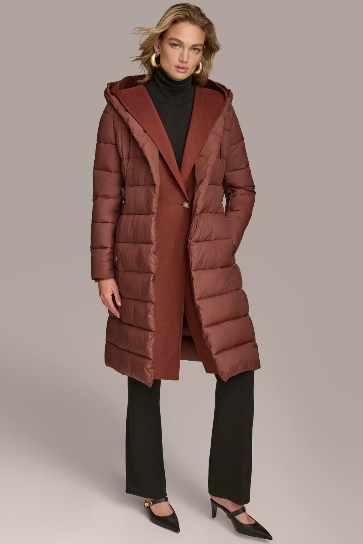 Donna Karan Coats And Jackets | Women TIE WAIST PUFFER Sienna