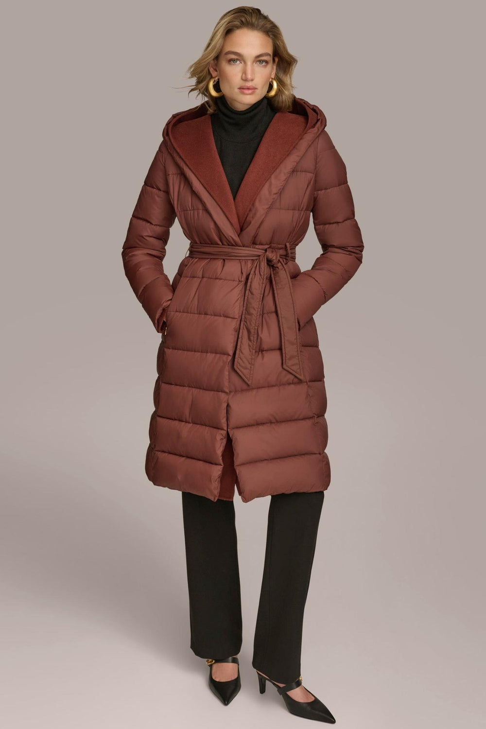 Donna Karan Coats And Jackets | Women TIE WAIST PUFFER Sienna