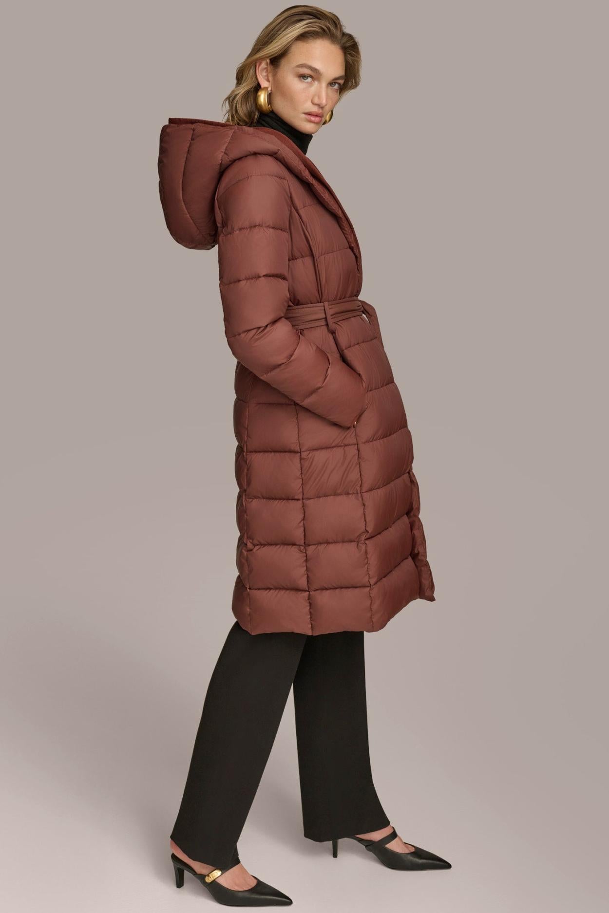 Donna Karan Coats And Jackets | Women TIE WAIST PUFFER Sienna