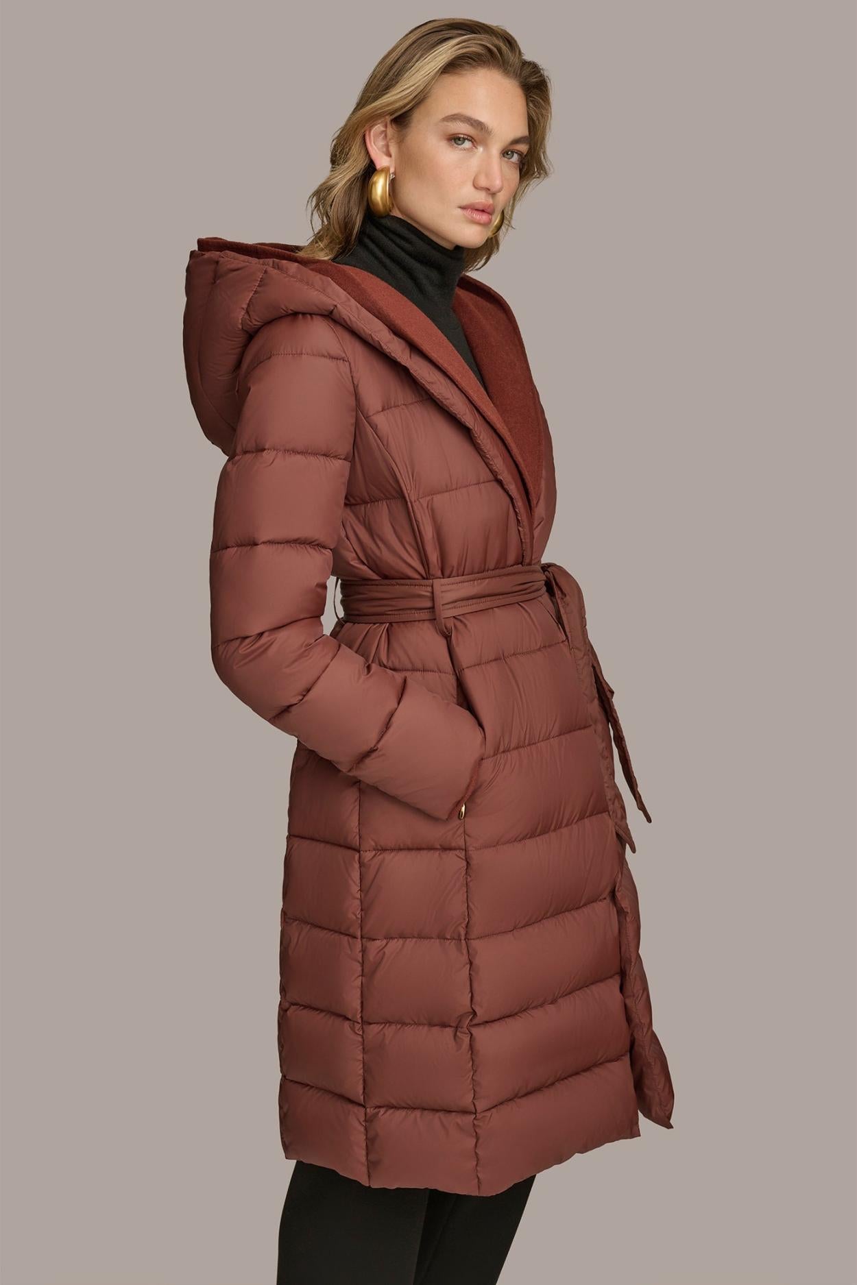 Donna Karan Coats And Jackets | Women TIE WAIST PUFFER Sienna