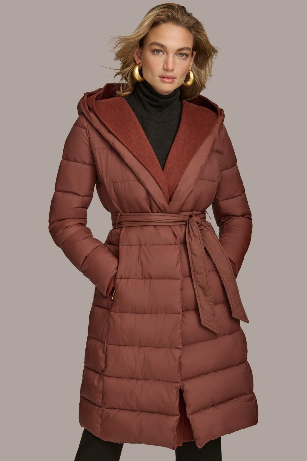Donna Karan Coats And Jackets | Women TIE WAIST PUFFER Sienna