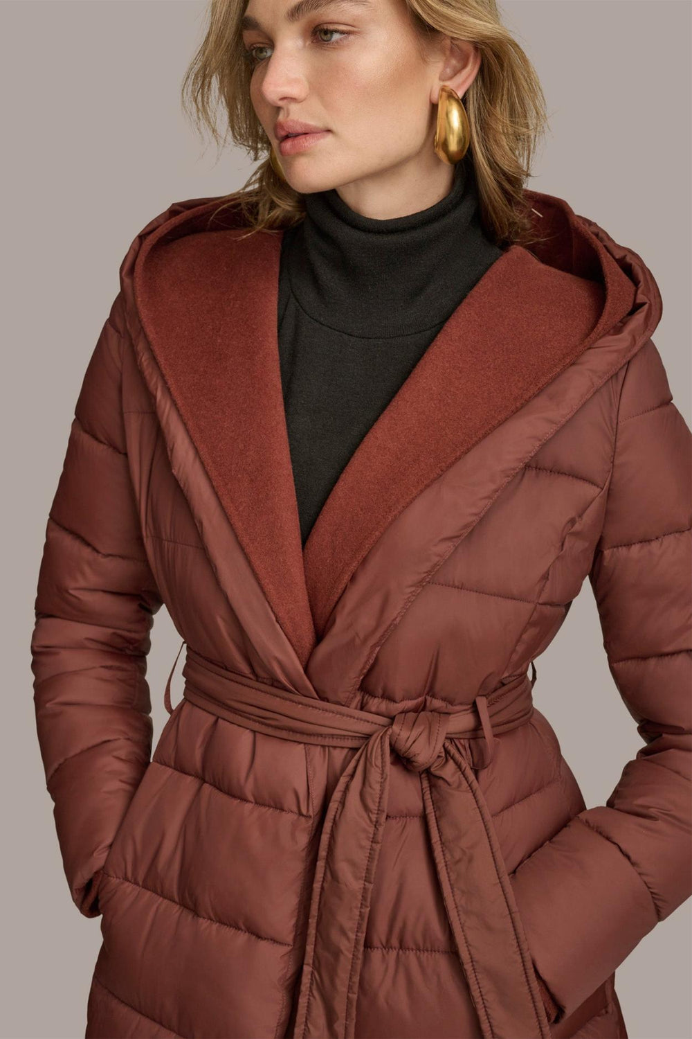 Donna Karan Coats And Jackets | Women TIE WAIST PUFFER Sienna