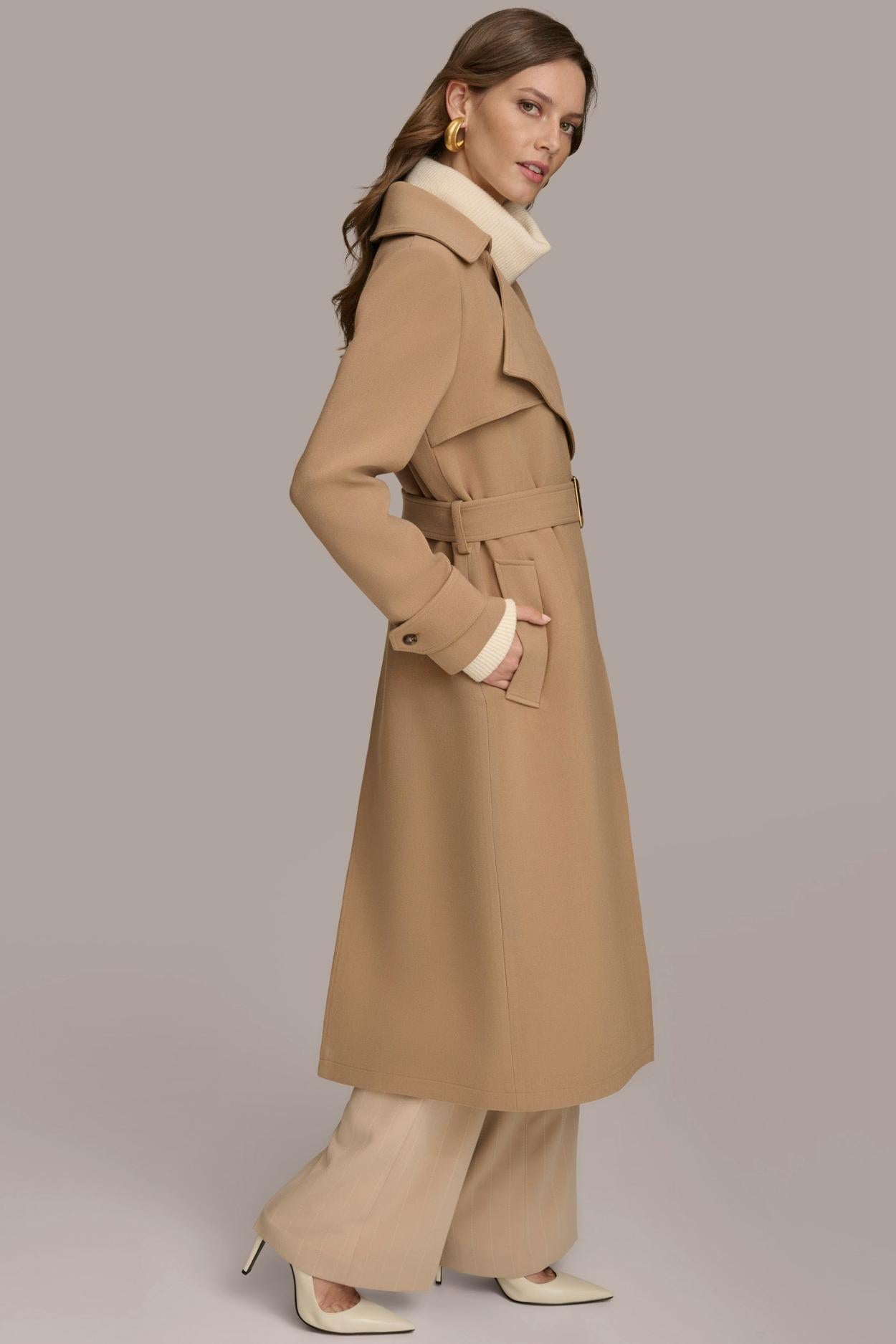 Donna Karan Coats And Jackets | Women TRENCH RAIN COAT Camel