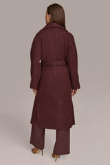 Donna Karan Coats And Jackets | Women WIDE COLLAR &amp; SELF BELT COAT Brandywine