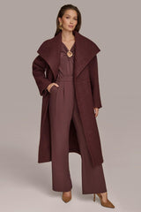Donna Karan Coats And Jackets | Women WIDE COLLAR &amp; SELF BELT COAT Brandywine