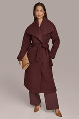 Donna Karan Coats And Jackets | Women WIDE COLLAR &amp; SELF BELT COAT Brandywine