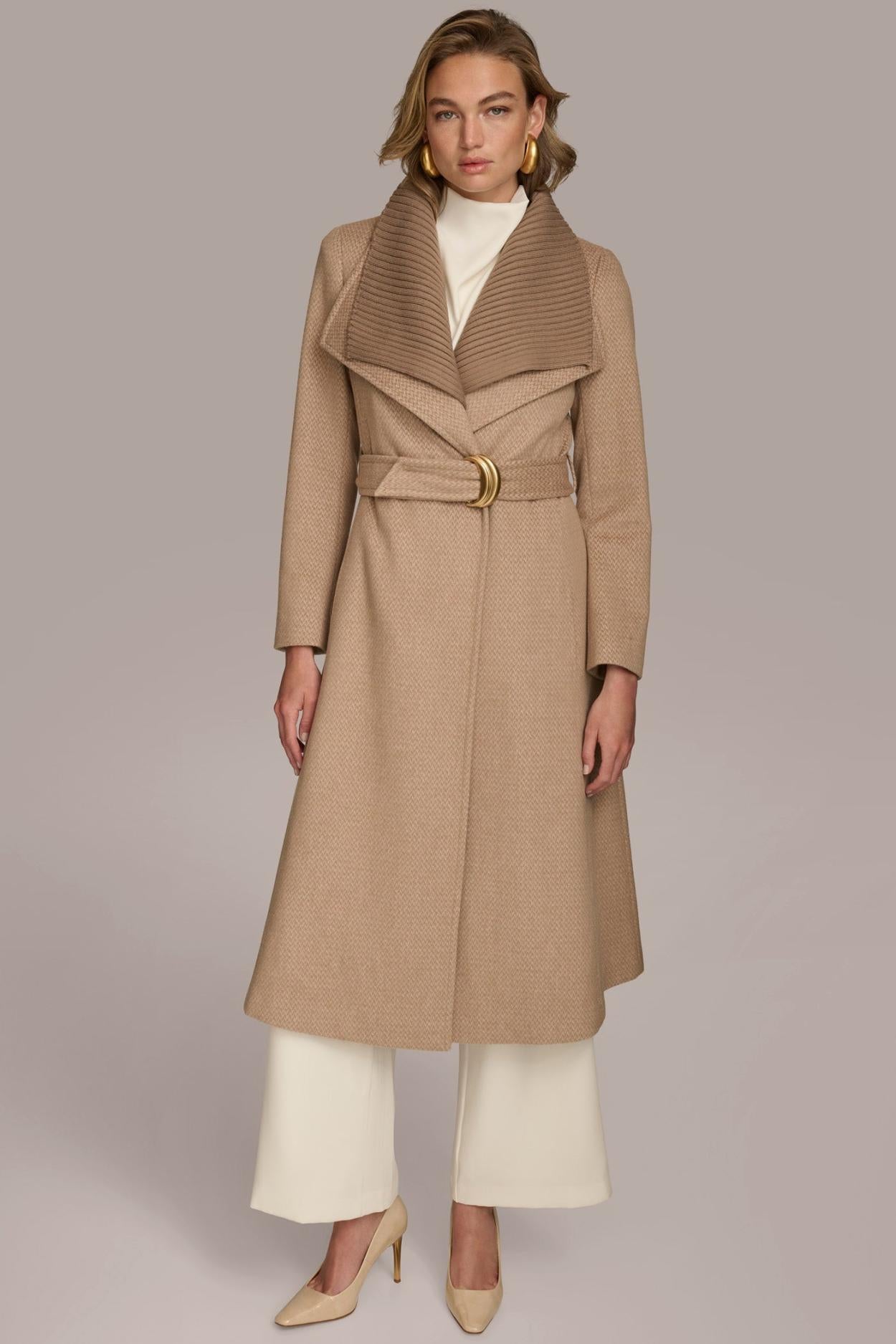 Donna Karan Coats And Jackets | Women WOOL COAT Beige
