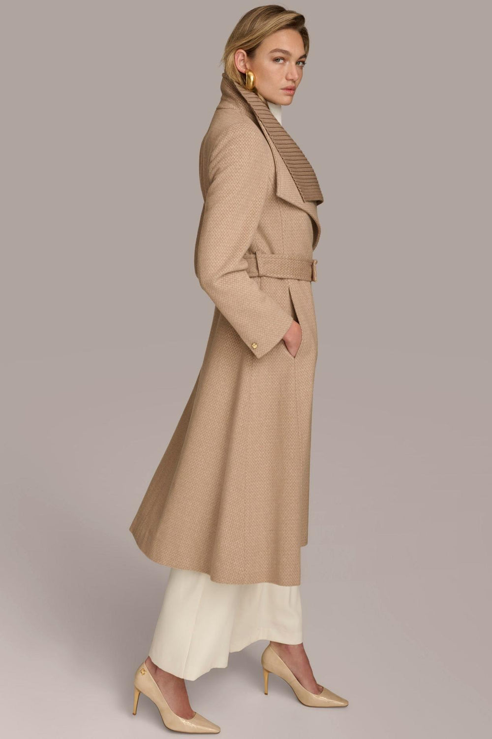 Donna Karan Coats And Jackets | Women WOOL COAT Beige