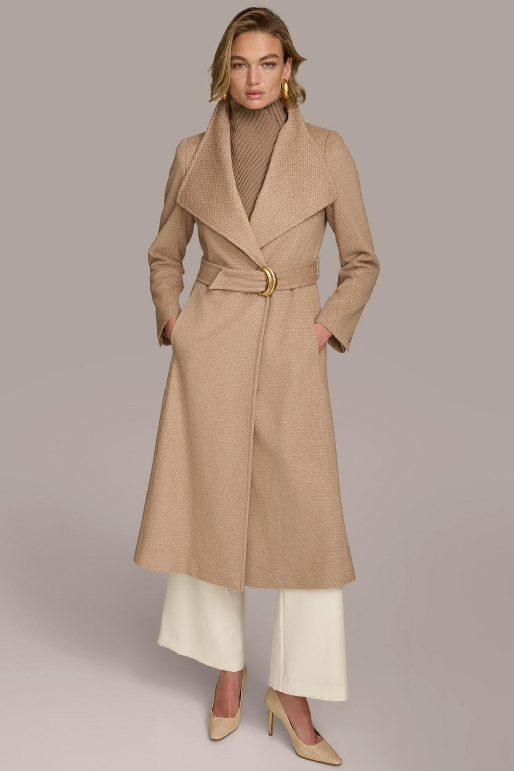 Donna Karan Coats And Jackets | Women WOOL COAT Beige