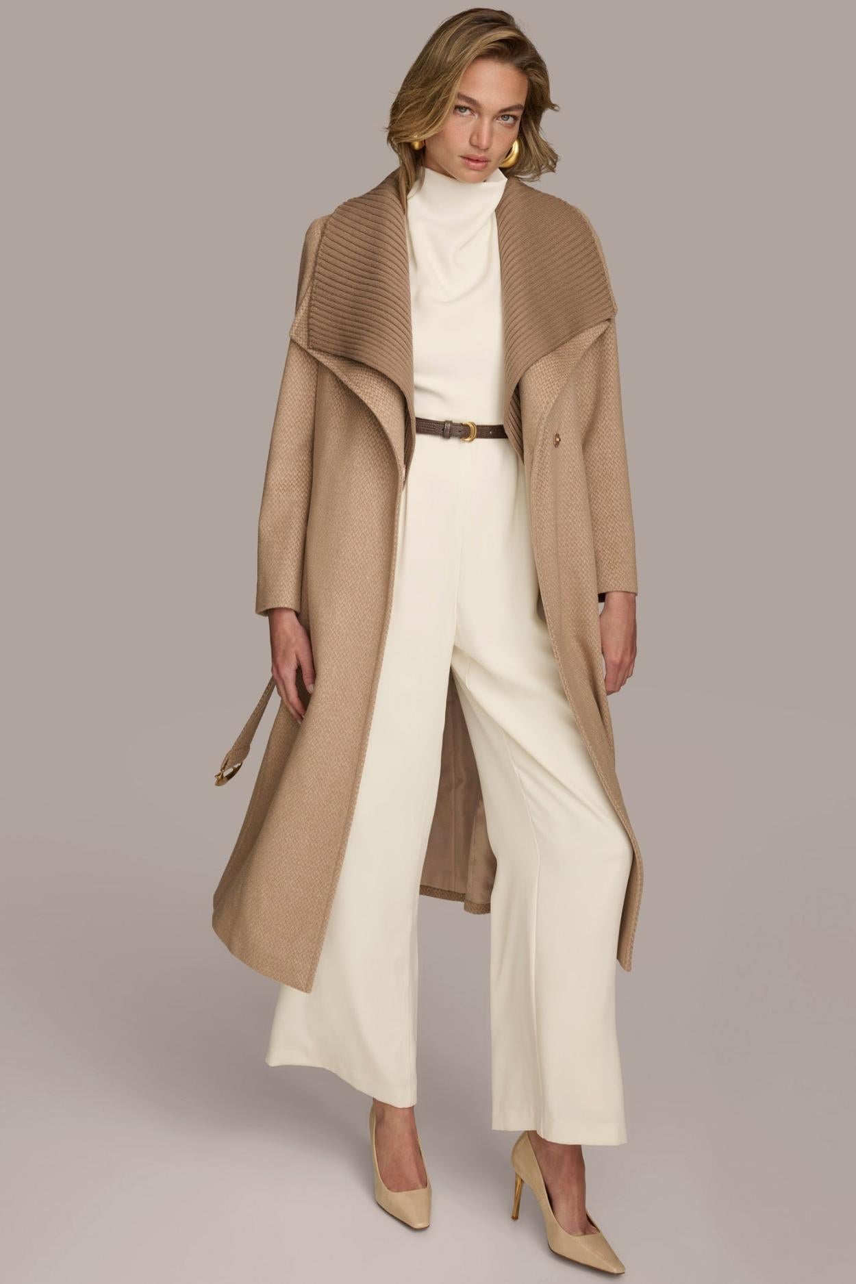 Donna Karan Coats And Jackets | Women WOOL COAT Beige