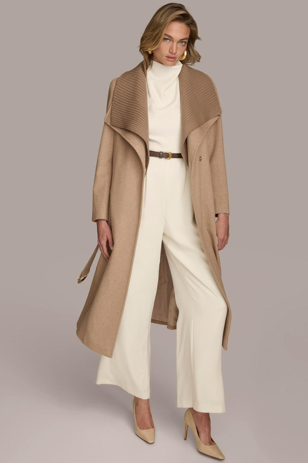 Donna Karan Coats And Jackets | Women WOOL COAT Beige