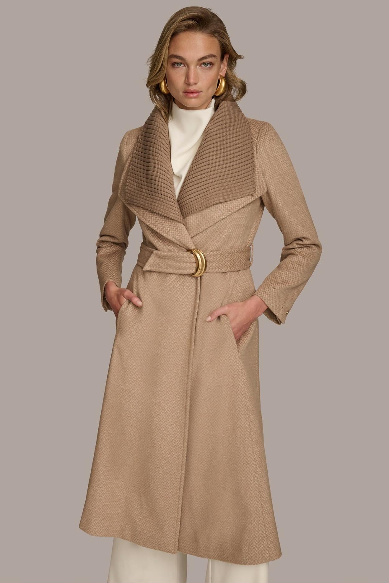 Donna Karan Coats And Jackets | Women WOOL COAT Beige