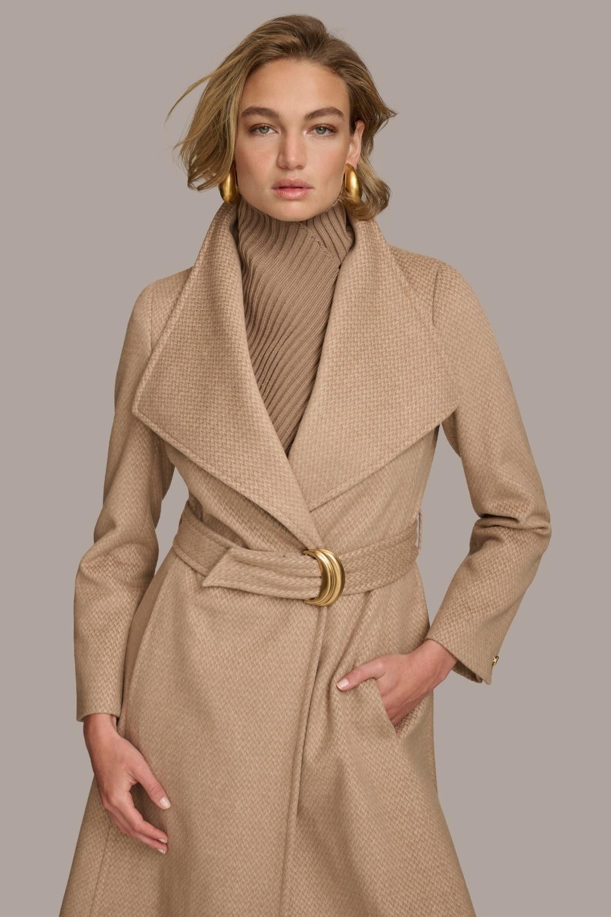 Donna Karan Coats And Jackets | Women WOOL COAT Beige
