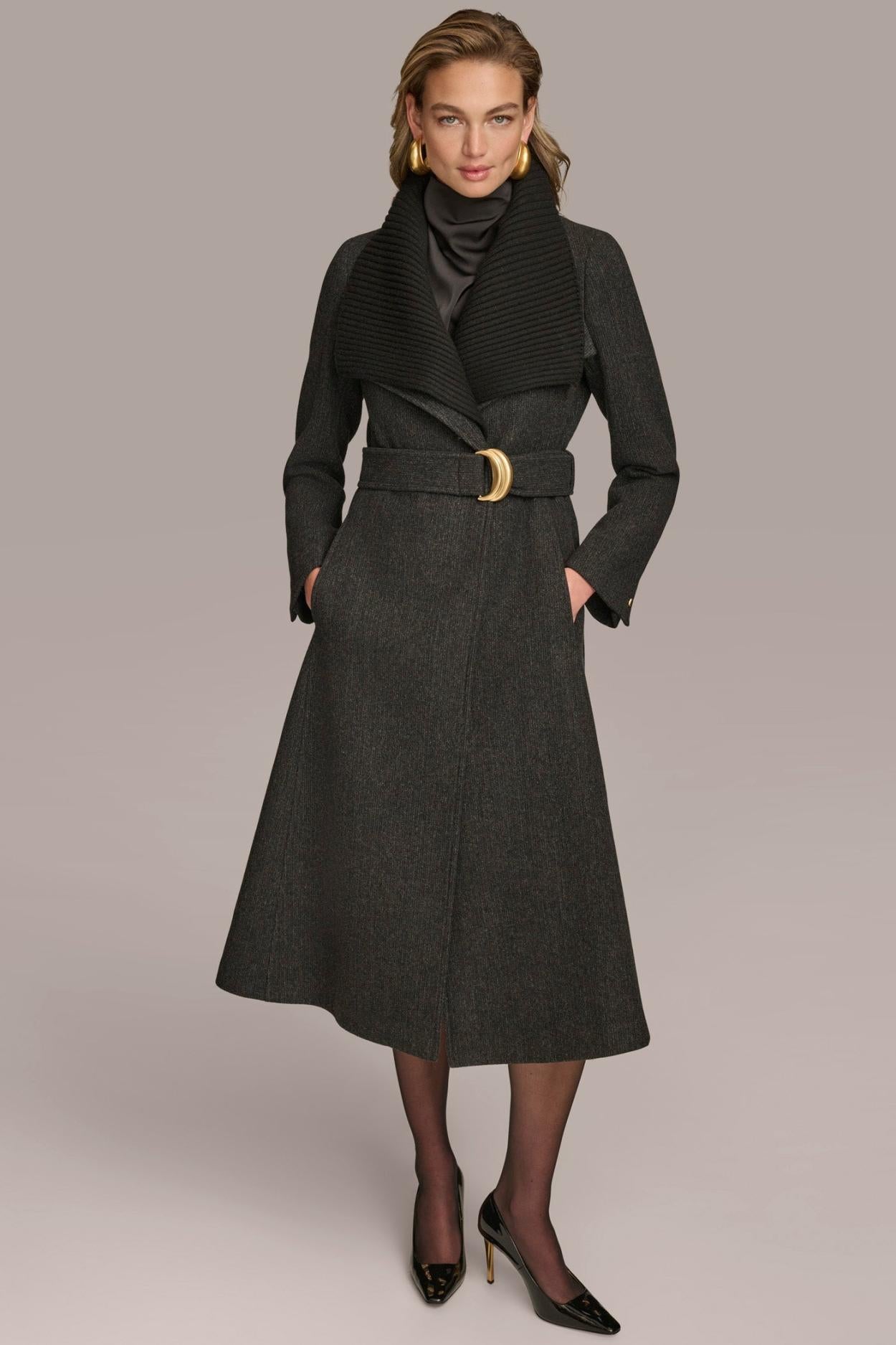 Donna Karan Coats And Jackets | Women WOOL COAT Black