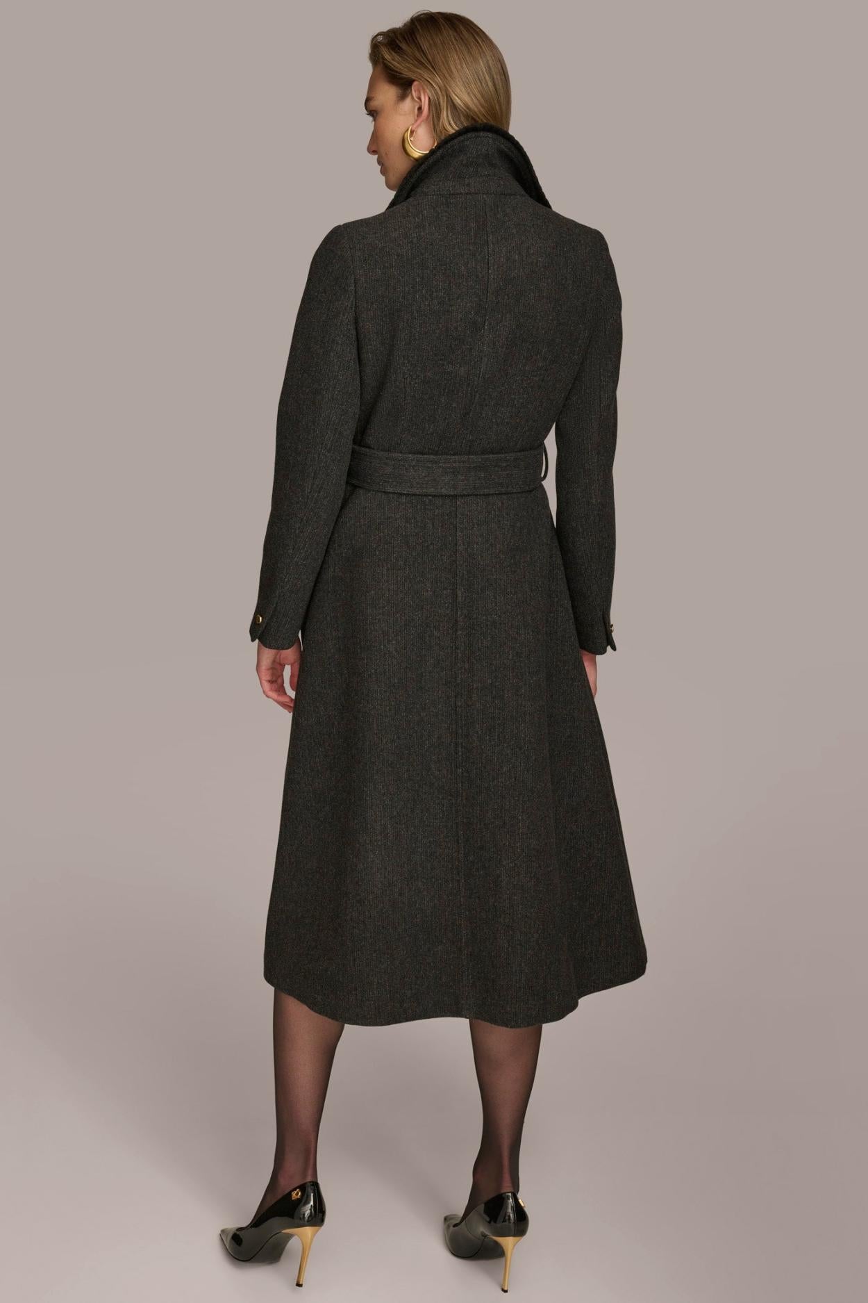 Donna Karan Coats And Jackets | Women WOOL COAT Black