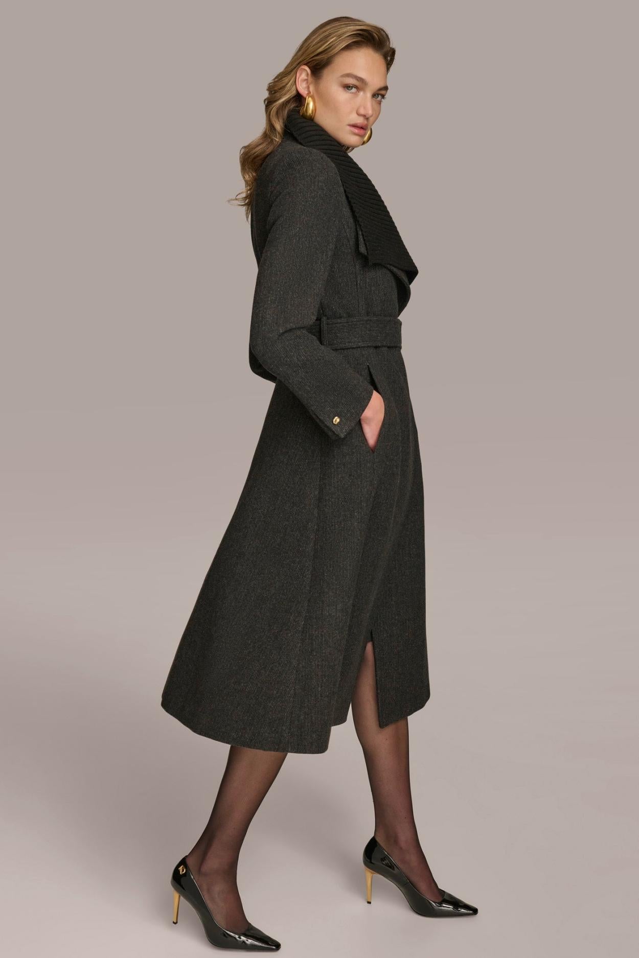 Donna Karan Coats And Jackets | Women WOOL COAT Black
