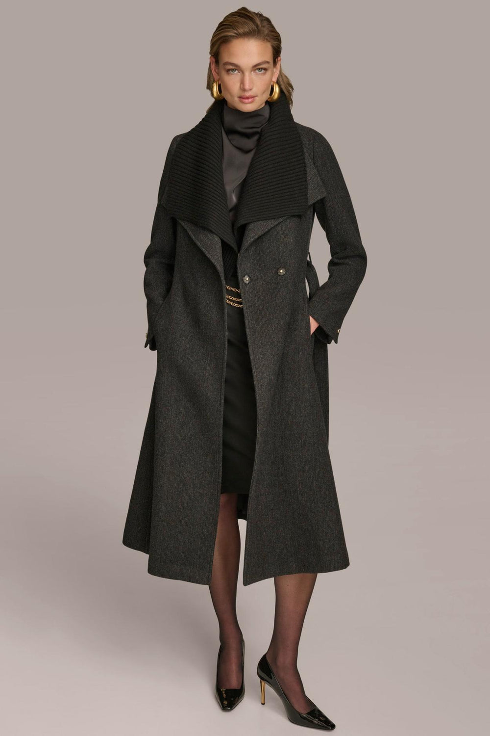 Donna Karan Coats And Jackets | Women WOOL COAT Black