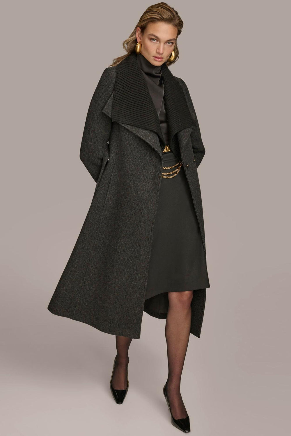 Donna Karan Coats And Jackets | Women WOOL COAT Black