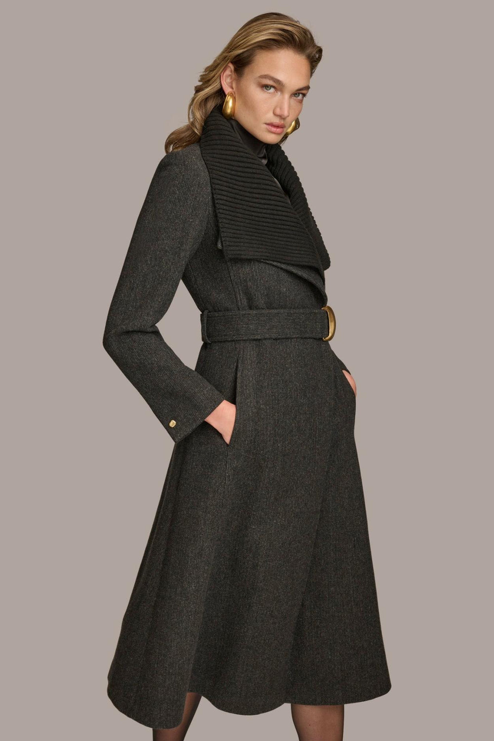 Donna Karan Coats And Jackets | Women WOOL COAT Black