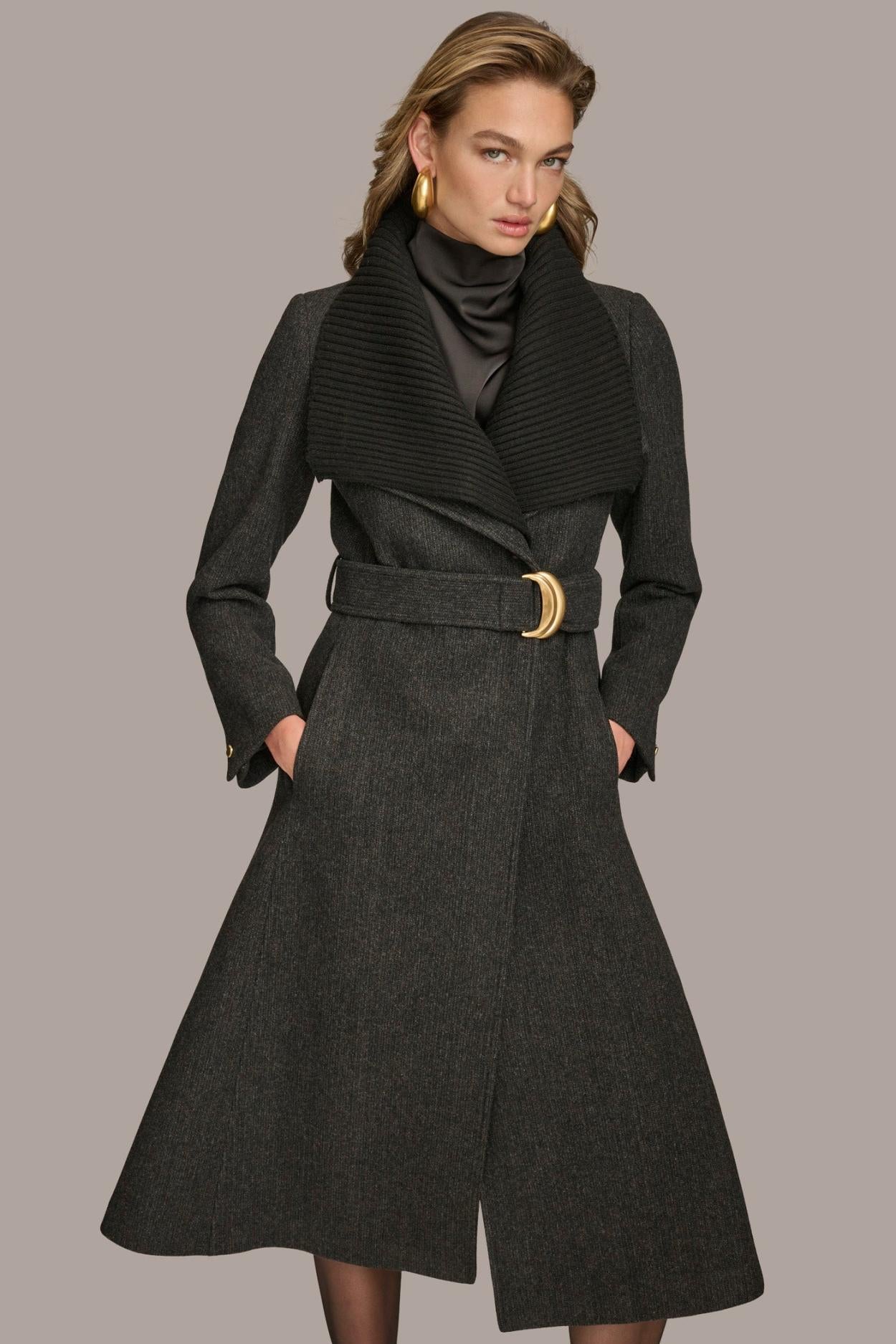 Donna Karan Coats And Jackets | Women WOOL COAT Black