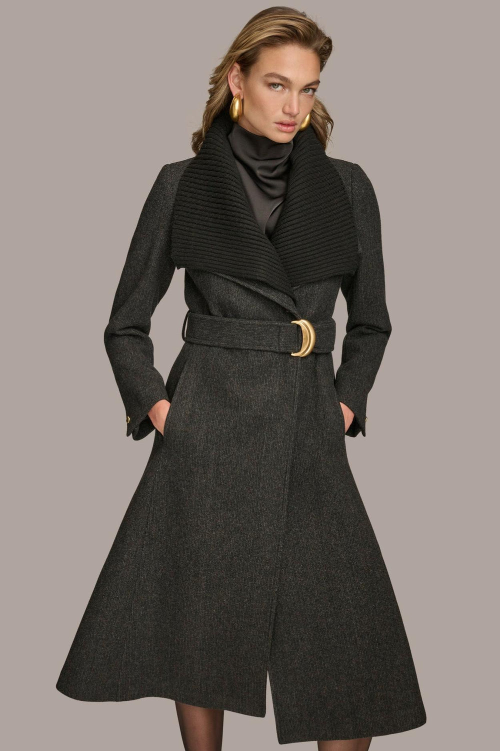 Donna Karan Coats And Jackets | Women WOOL COAT Black
