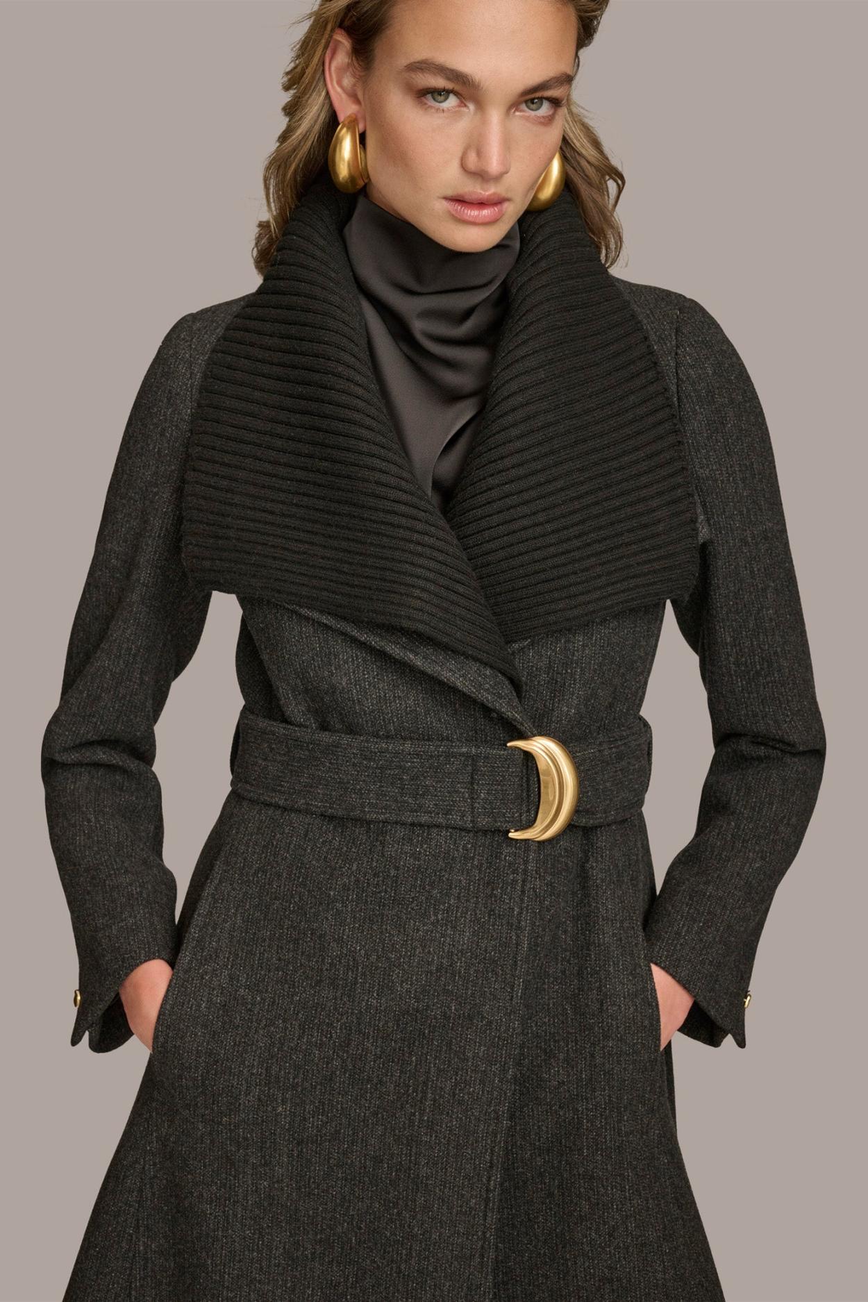 Donna Karan Coats And Jackets | Women WOOL COAT Black