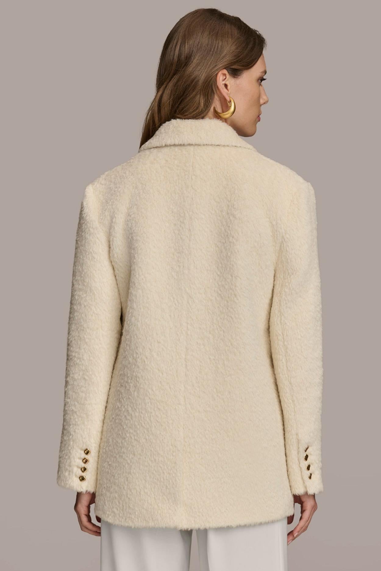Donna Karan Coats And Jackets | Women WOOL COAT Ivory