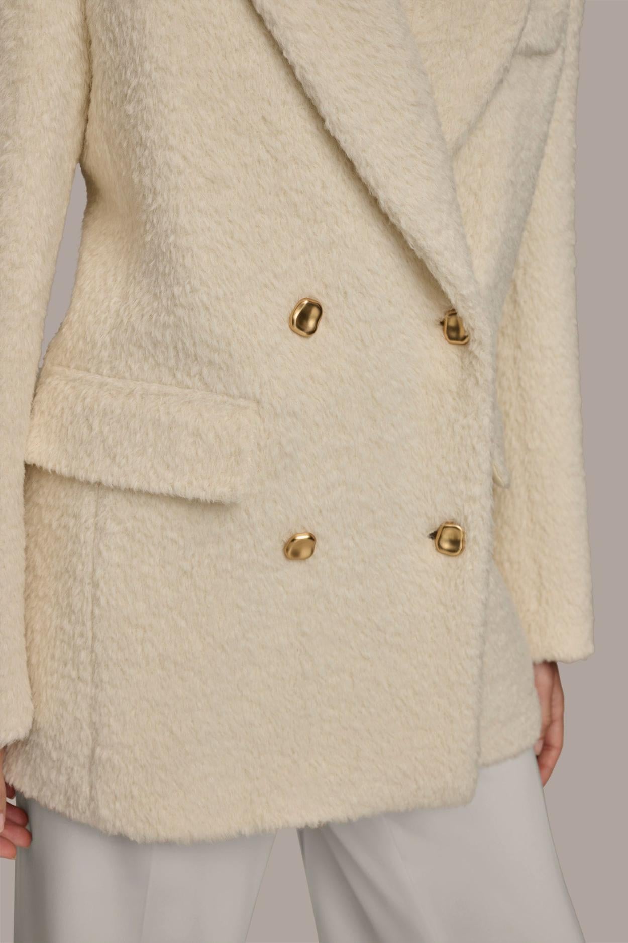 Donna Karan Coats And Jackets | Women WOOL COAT Ivory